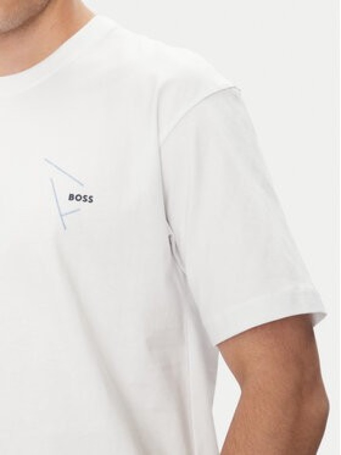 BOSS T-Shirt 50546374 Biały Relaxed Fit