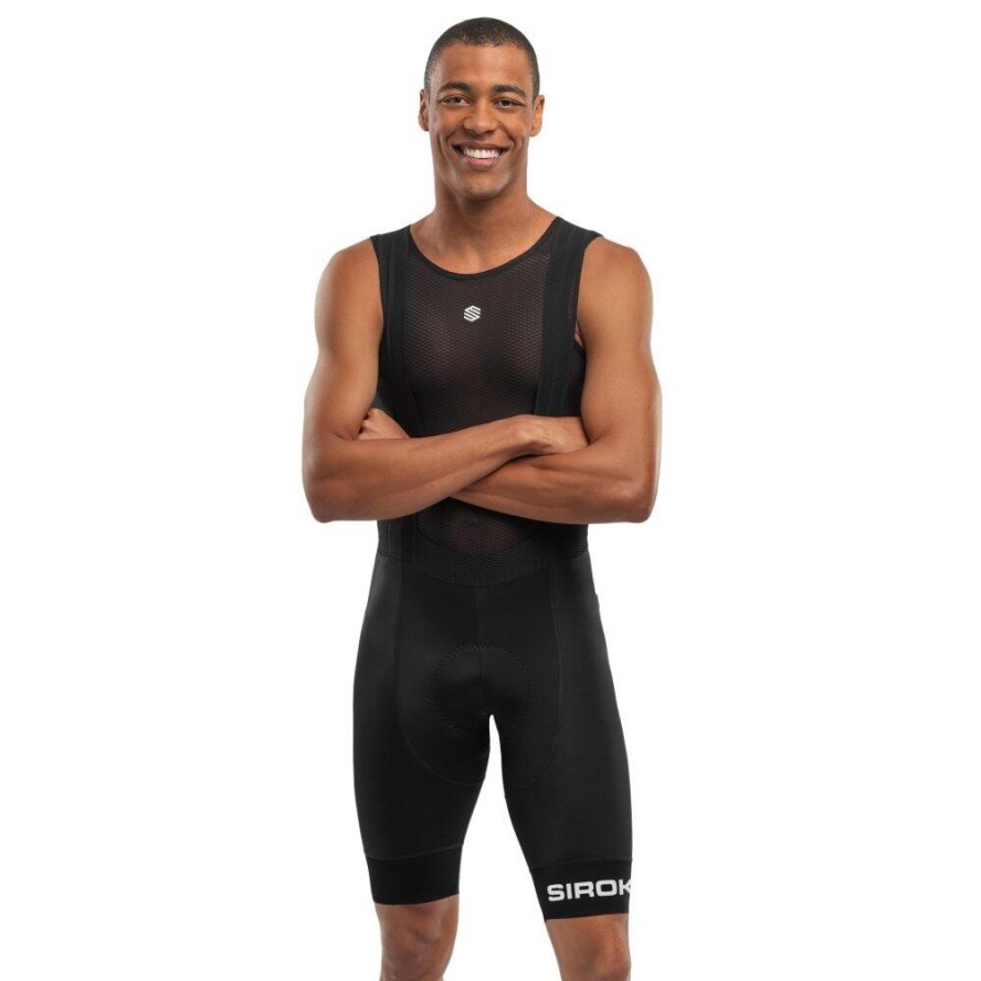 Męskie spodenki rowerowe z szelkami Kolarstwo Siroko BX Squadra