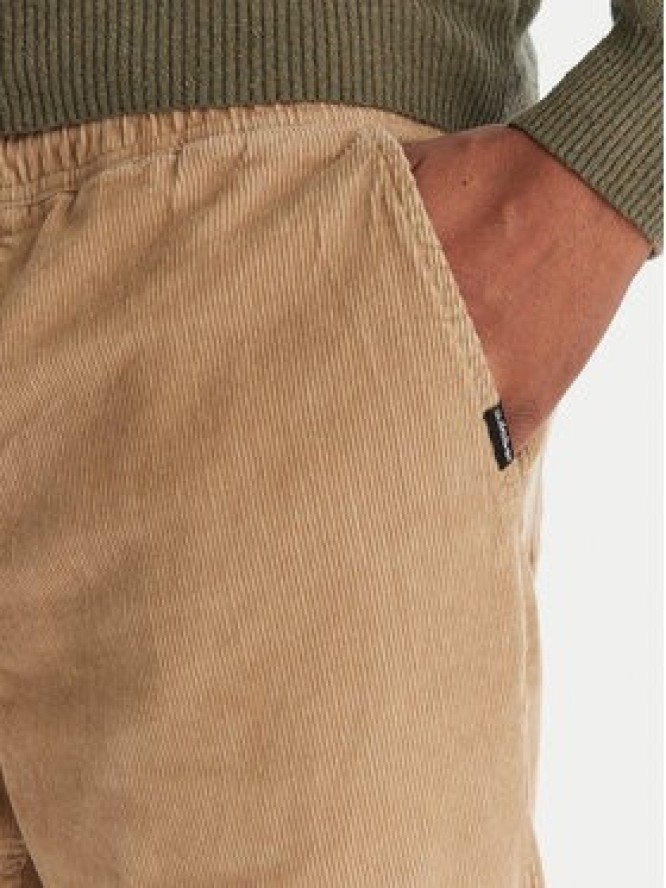 Quiksilver Spodnie materiałowe Taxer Regular Cord EQYNP03315 Brązowy Regular Fit