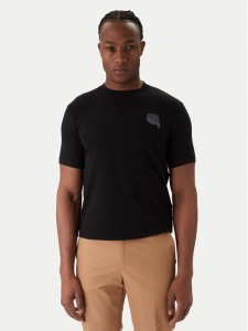 KARL LAGERFELD T-Shirt 755023 561235 Czarny Regular Fit