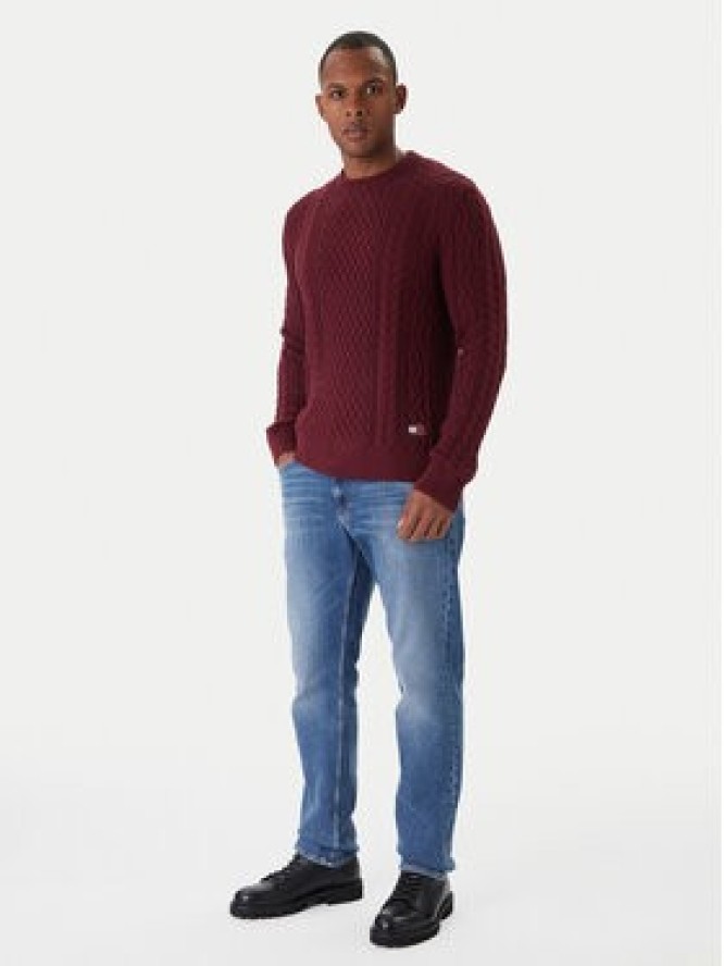 Tommy Jeans Sweter DM0DM22101 Czerwony Regular Fit