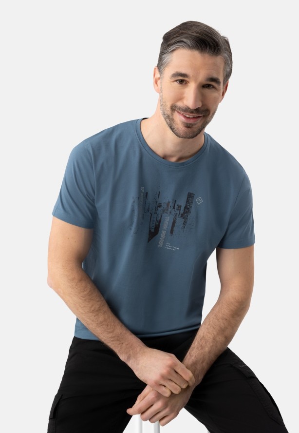 Bawełniana T-shirt z nadrukiem T-TURF