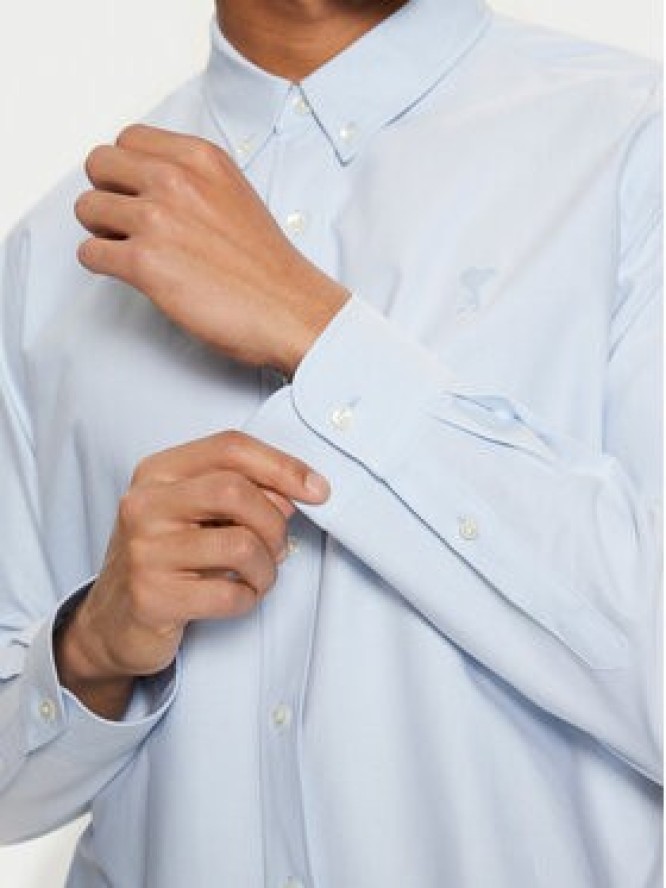 AMI Paris Koszula USH060.CO0031 Błękitny Regular Fit