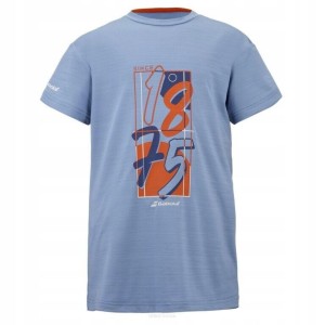 Koszulka tenisowa juniorska Babolat Exercise Graphic Tee Boy