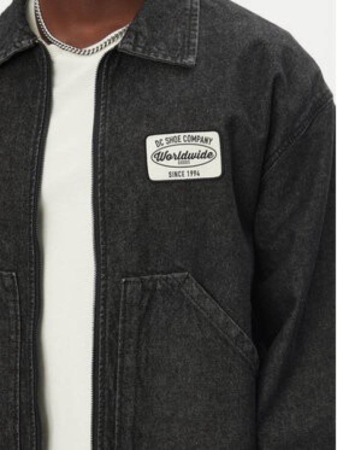 DC Shoes Kurtka jeansowa Pit Crew Jacket ADYJK03206 Czarny Boxy Fit