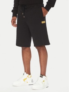 Versace Jeans Couture Szorty sportowe 78GADT08 Czarny Regular Fit