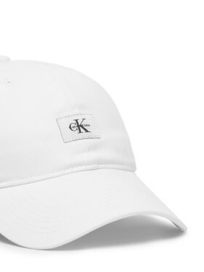 Calvin Klein Czapka z daszkiem Monologo Woven Patch Bb Cap LV04D5077G Biały