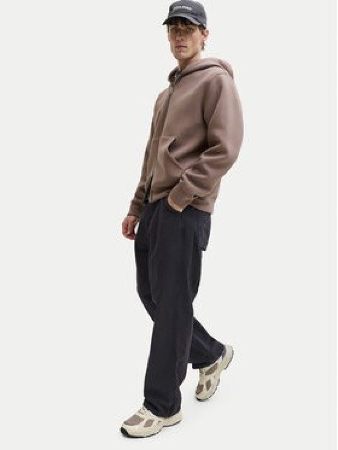 Jack & Jones Spodnie materiałowe Alex 12288528 Czarny Baggy Fit