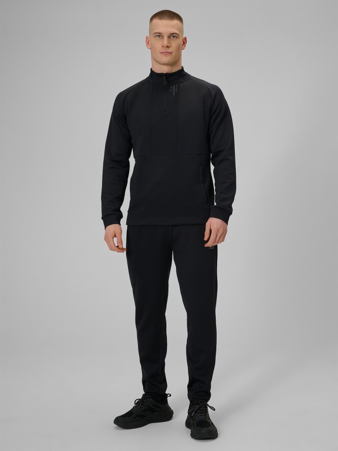 4F Spodnie treningowe szybkoschnące męskie - czarne XL