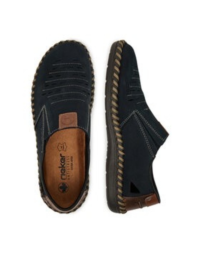 Rieker Półbuty B2457-14 Granatowy