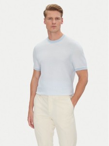 BOSS T-Shirt Jianfranco 50537642 Błękitny Regular Fit