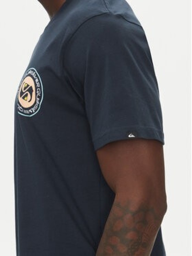 Quiksilver T-Shirt Circle Back Ss EQYZT08054 Granatowy Regular Fit