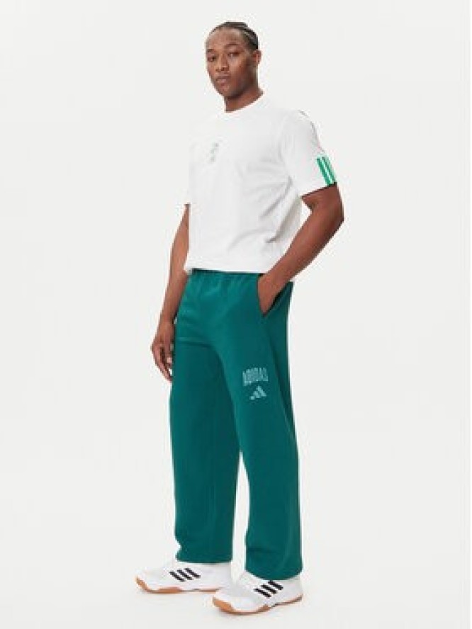 adidas Spodnie dresowe Collegiate JM9178 Zielony Regular Fit