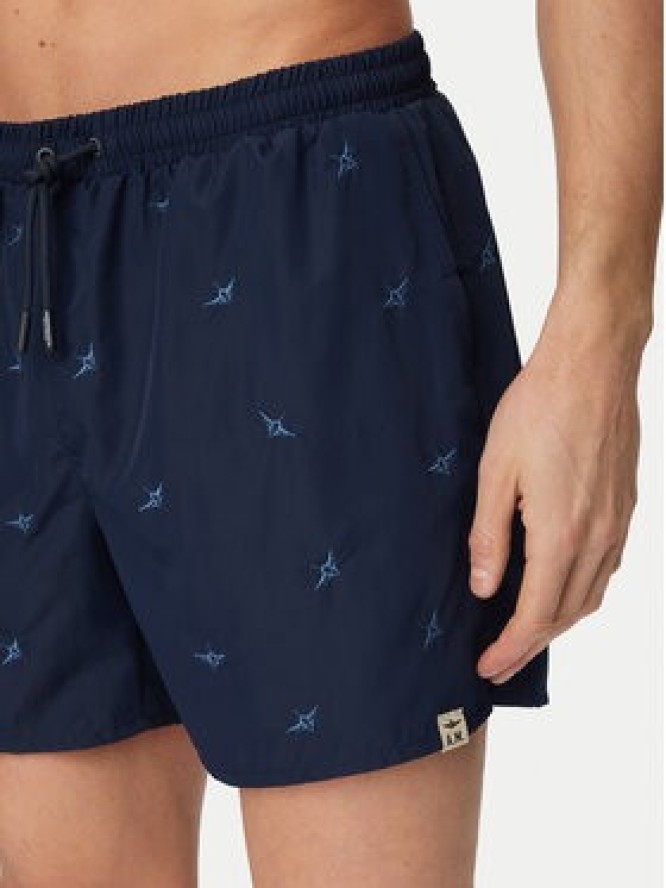 Aeronautica Militare Szorty kąpielowe 261BW0232UCT04317 Granatowy Regular Fit