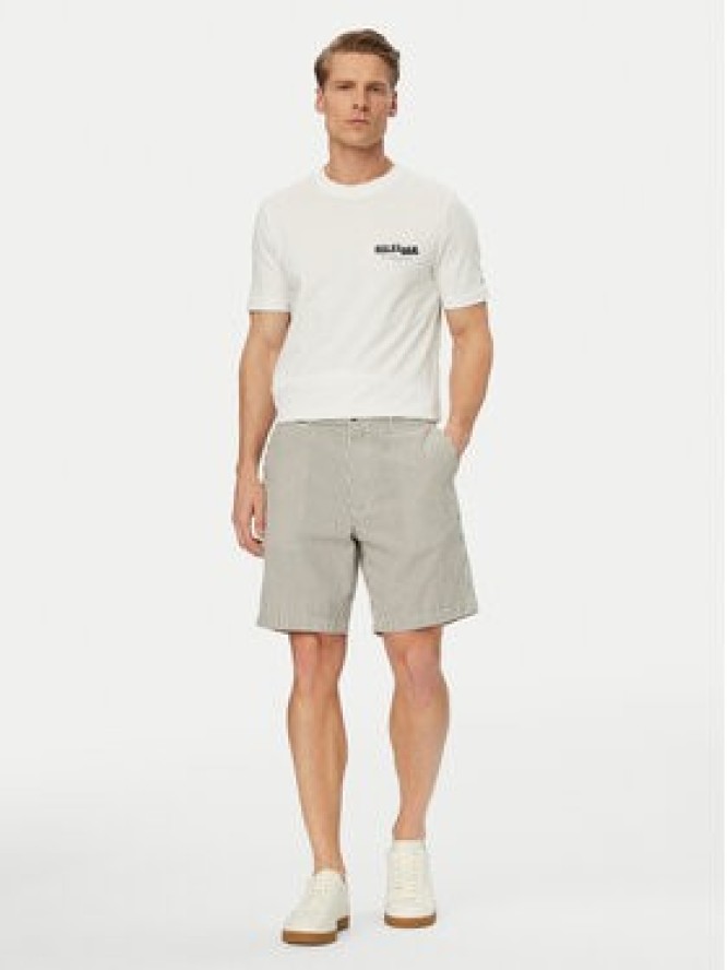 Tommy Hilfiger Szorty materiałowe Dover Seersucker MW0MW42359 Beżowy jasny Slim Fit