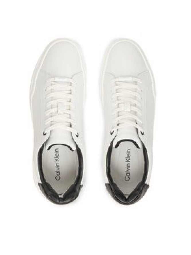 Calvin Klein Sneakersy Chunky Cupsole Laceup Clean Lth HM0HM02239 Biały