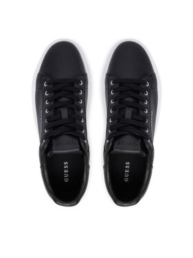 Guess Sneakersy FMJAVI LEA12 Czarny