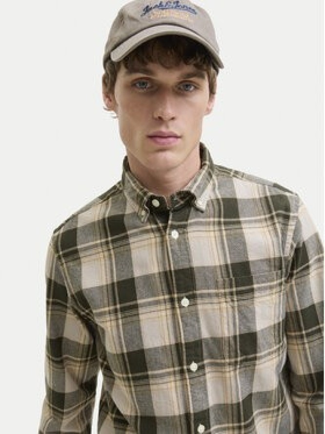 Jack & Jones Koszula Blubrook 12282354 Beżowy Regular Fit