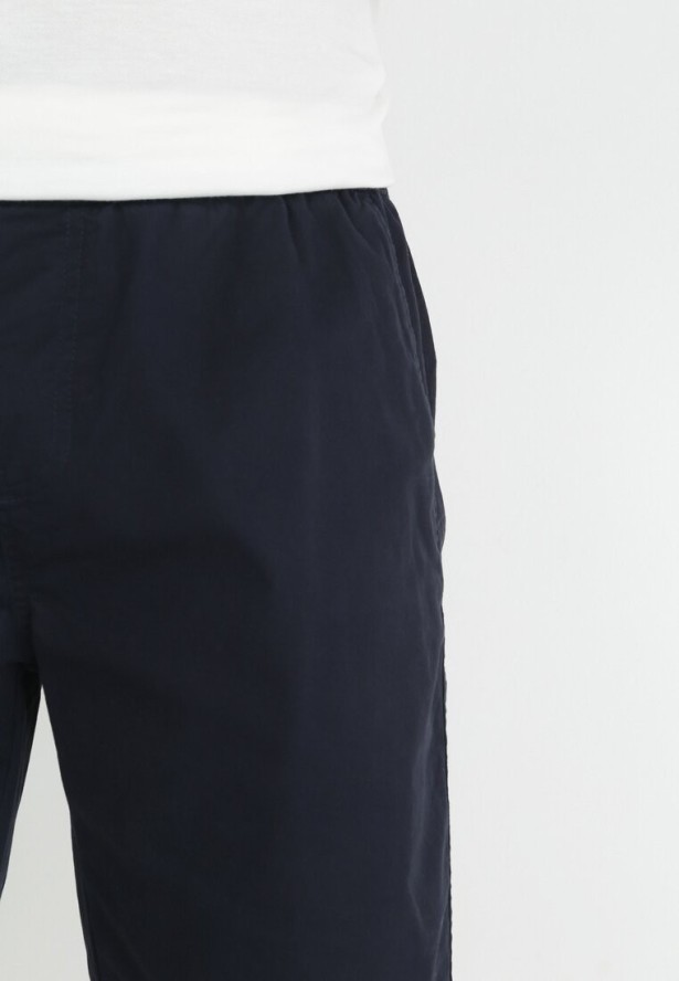 Granatowe Szorty z Regulowanym Stanem i Gumką w Pasie Dolola