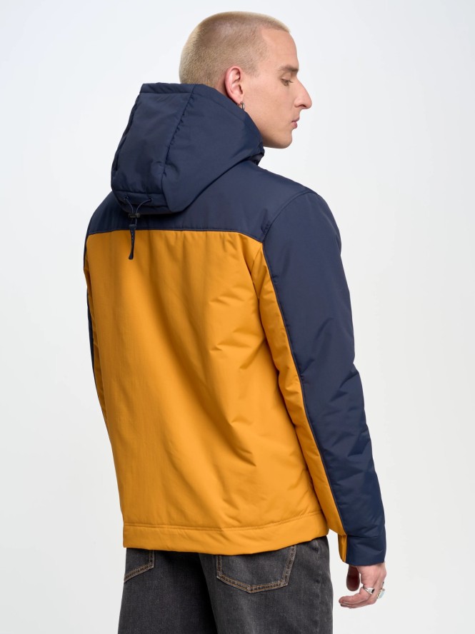 Kurtka męska z funkcją water resistant granatowa Hardes 403