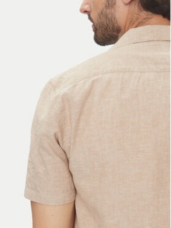 Lindbergh Koszula 30-203319 Beżowy Relaxed Fit