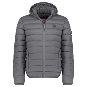 Kurtka męska Geographical Norway AMIGOTAL HOOD, ciemnoszara.