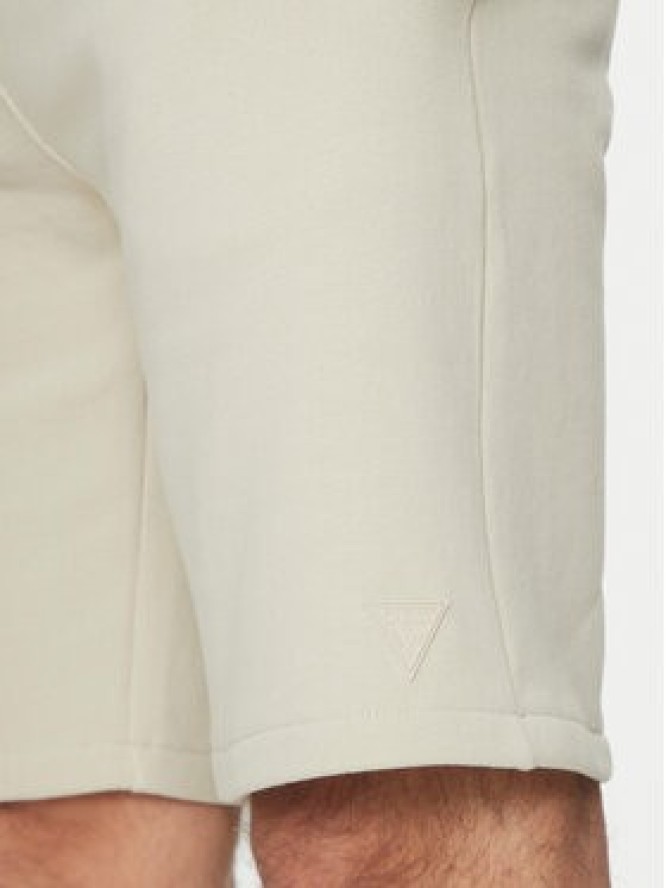 Guess Szorty sportowe Z2YD04 KAIJ1 Écru Regular Fit