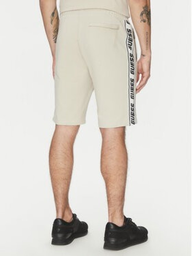 Guess Szorty sportowe Z2YD02 K6ZS1 Écru Regular Fit
