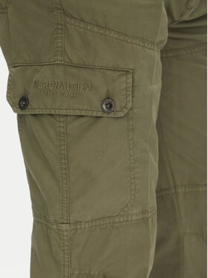 Aeronautica Militare Spodnie materiałowe 251PA1662CT3526 Khaki Regular Fit
