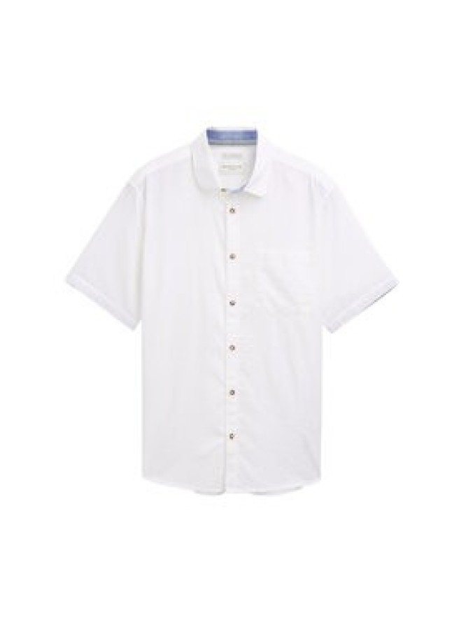 Tom Tailor Koszula 1045098 Biały Regular Fit