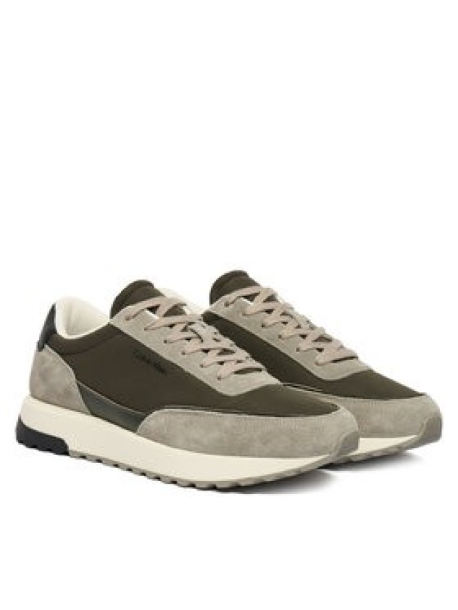 Calvin Klein Sneakersy Low Top Lace Up Repreve Mix HM0HM01714 Zielony