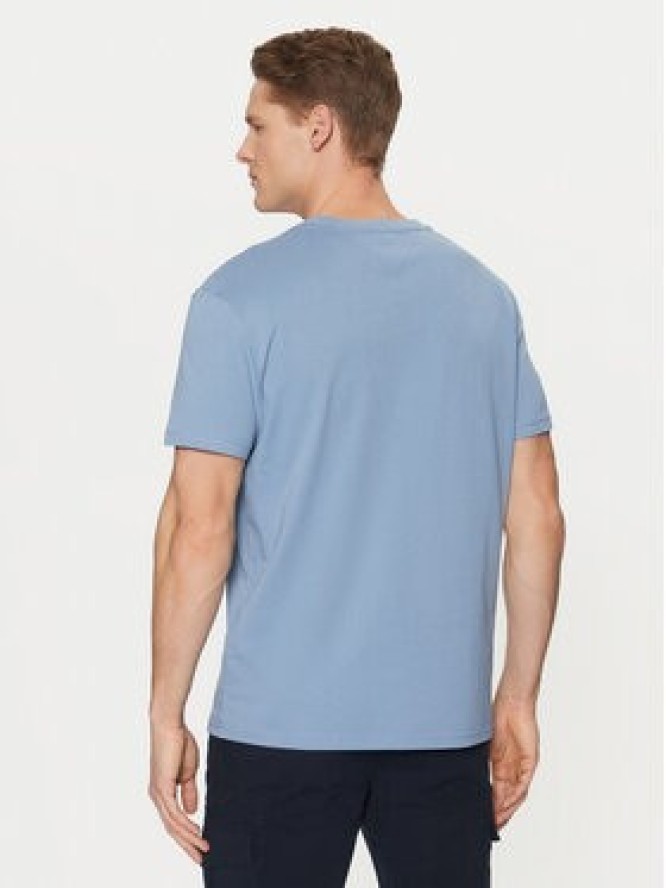 Tommy Jeans T-Shirt Signature DM0DM21109 Niebieski Regular Fit