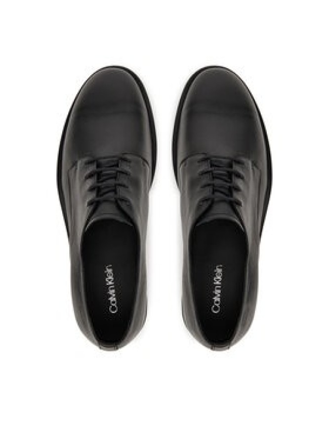 Calvin Klein Półbuty Flex Dress Derby 4Holes Lth HM0HM01895 Czarny