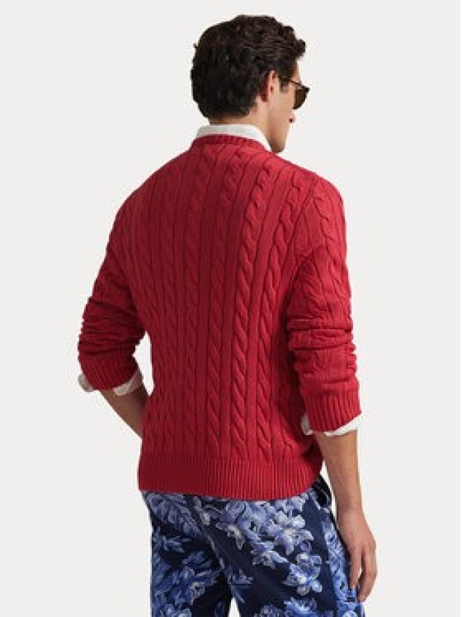 Polo Ralph Lauren Sweter 710775885525 Czerwony Regular Fit