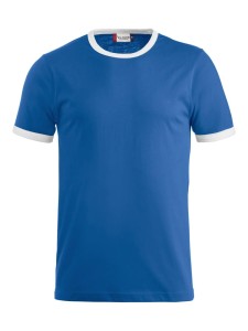 clique T-shirt Nome unisex z bawełny czesanej – kontrastowy kołnierz i