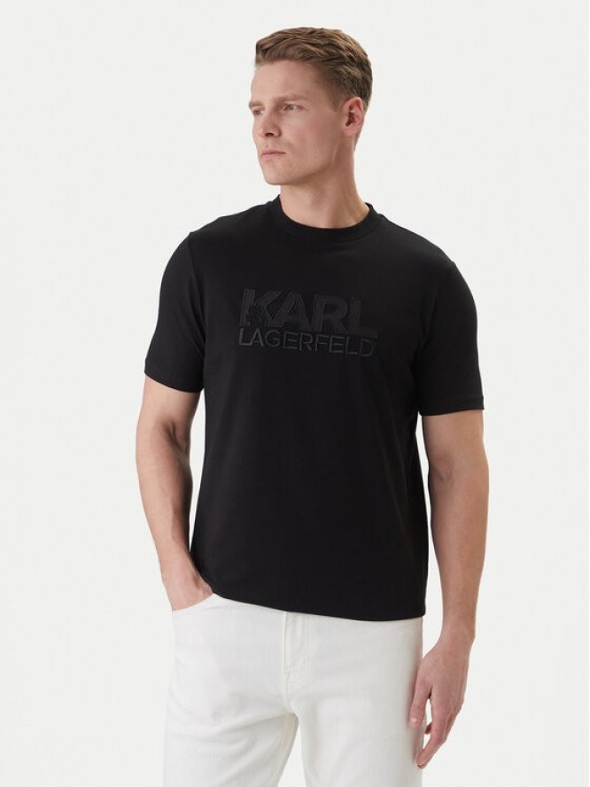 KARL LAGERFELD T-Shirt 755035 562221 Czarny Regular Fit