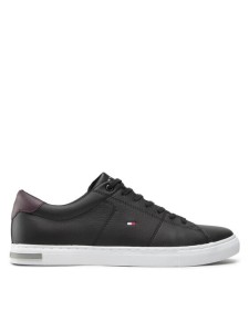 Tommy Hilfiger Sneakersy Essential Leather Detail Vulc FM0FM04047 Czarny