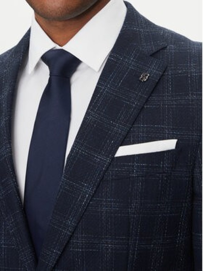 BOSS Marynarka H-Hutson-233 50535057 Granatowy Slim Fit