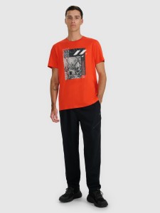 4F Spodnie casualowe męskie - czarne XXL