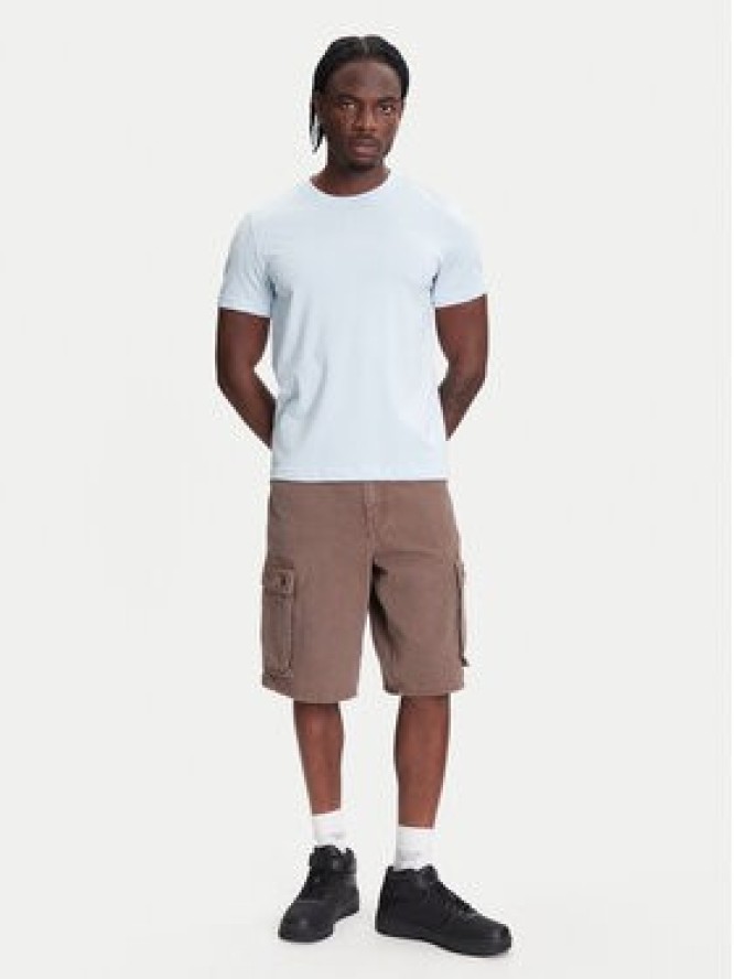 Kappa T-Shirt Logo Korpo Cafers 304J150 Błękitny Slim Fit