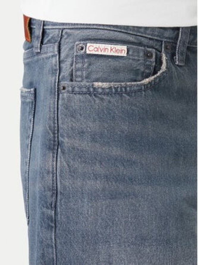 Calvin Klein Jeans Szorty jeansowe Classic LV04RF788G Szary Regular Fit