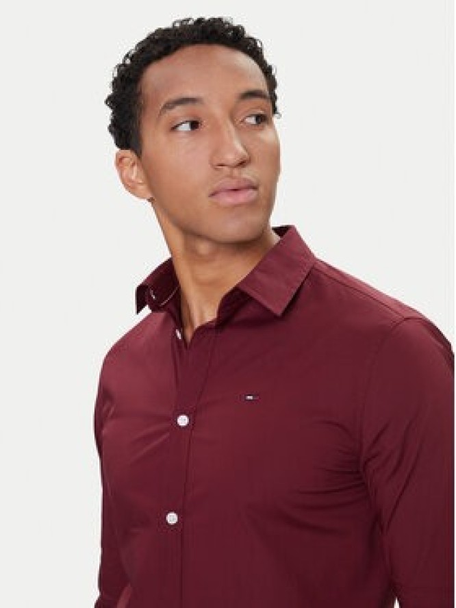 Tommy Jeans Koszula Original DM0DM04405 Czerwony Slim Fit