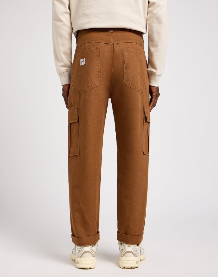 LEE MĘSKIE SPODNIE MATERIAŁOWE CARGO PANT ACORN 112349315 L72K015505