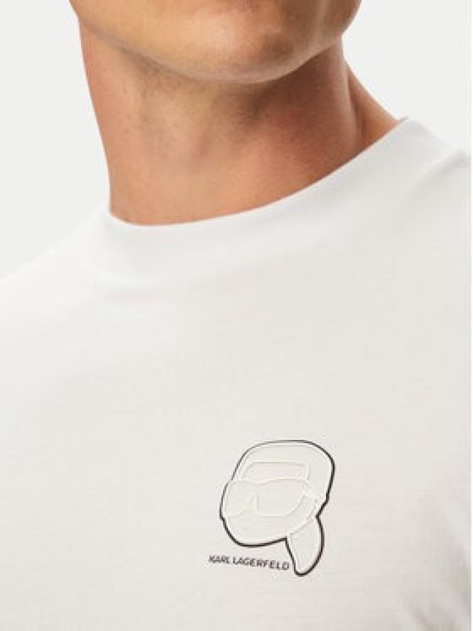 KARL LAGERFELD T-Shirt 755026 563224 Biały Regular Fit