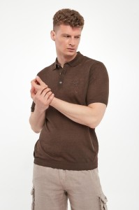 Polo męskie lniane AERONAUTICA MILITARE