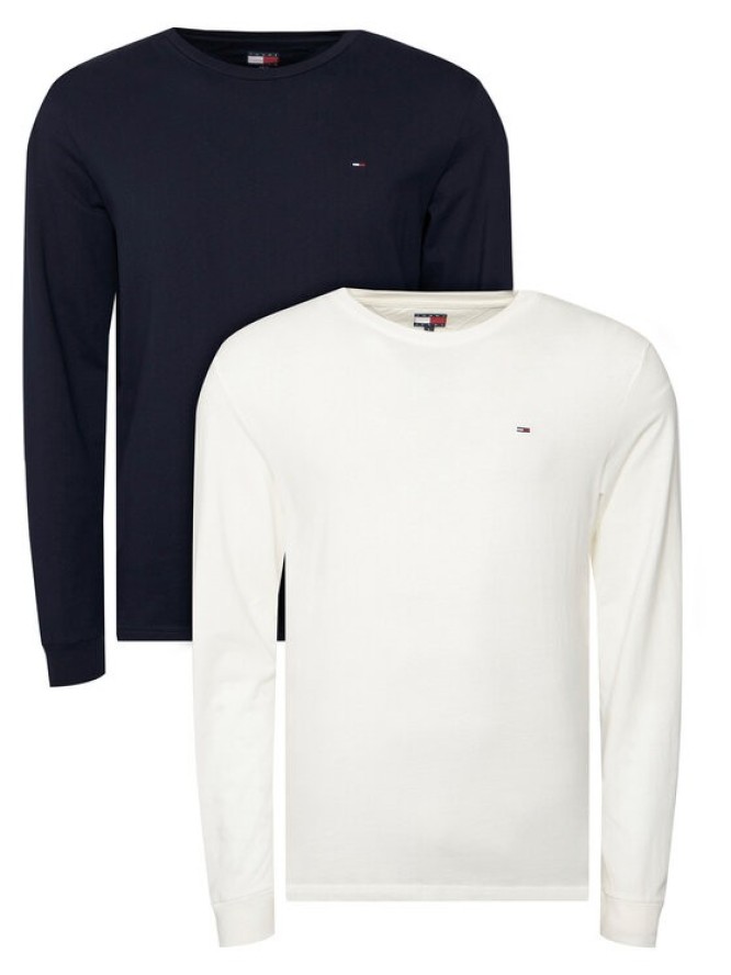 Tommy Jeans Komplet longsleeve DM0DM22148 Granatowy Slim Fit