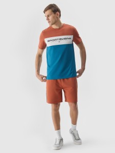 4F Spodenki dresowe męskie - brązowe S