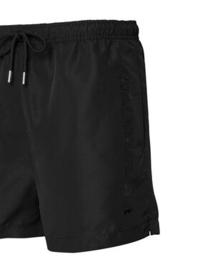 KARL LAGERFELD Szorty kąpielowe B1M46001 Czarny Regular Fit