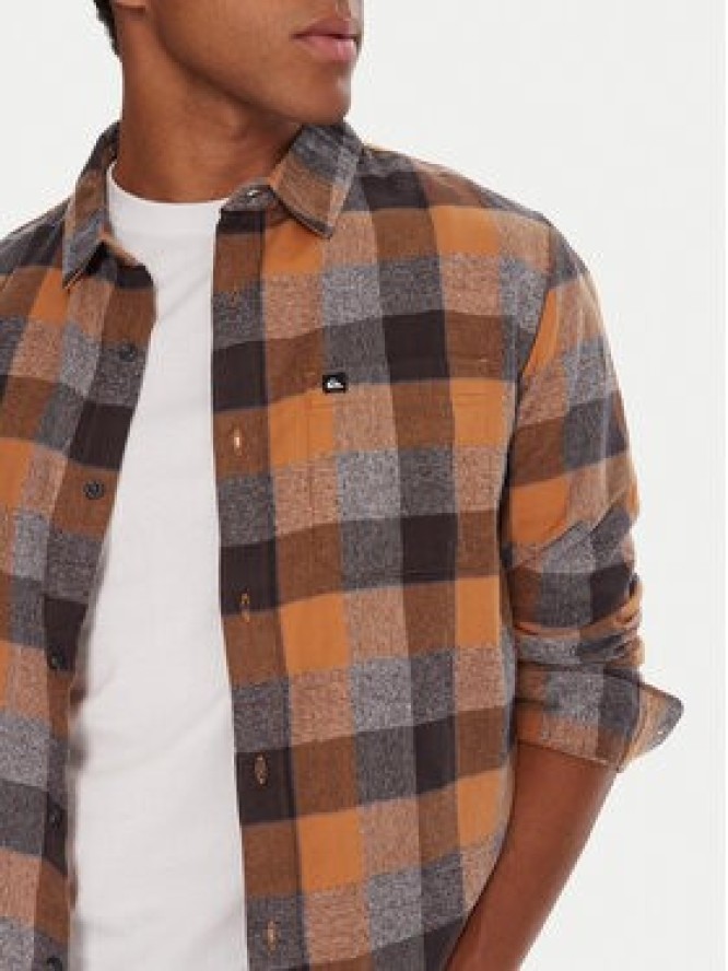 Quiksilver Koszula Motherfly Plaid EQYWT04642 Szary Regular Fit