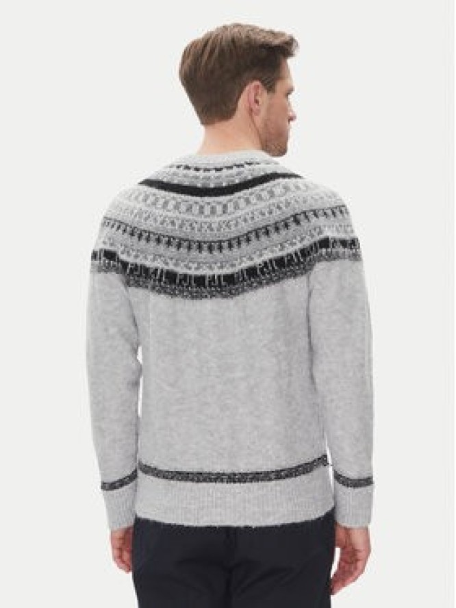 Pepe Jeans Sweter Fairisle PM702504 Szary Regular Fit